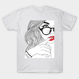 Red lipstick T-Shirt